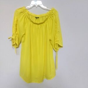New Glory Women's Yellow Top Size 1X